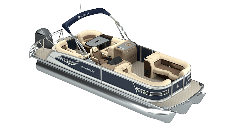 New 2024 AquaPatio AP 275 CBE Pontoon Boat For Sale Near Lake