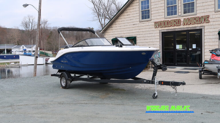 2026 Bayliner V20 bowrider 3/4 front view Vermont