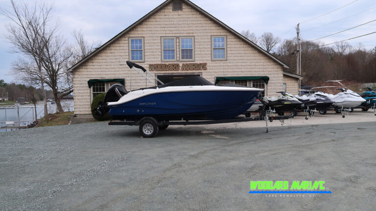 2026 Bayliner V20 with cover side view Vermont