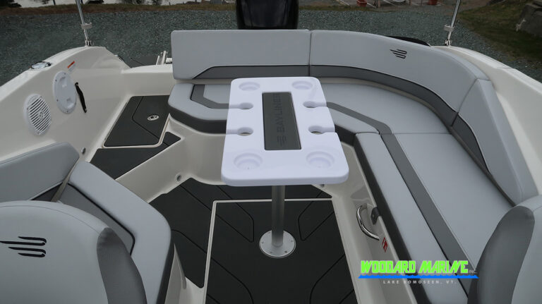 Bayliner V20 cockpit table removed open space Vermont
