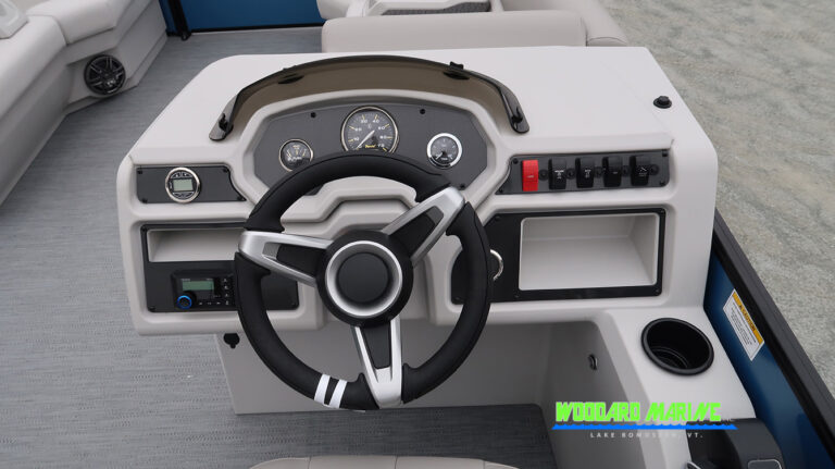 Godfrey Xperience helm console controls pontoon Vermont