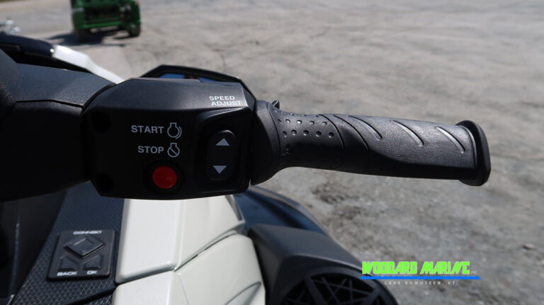 2026 Yamaha WaveRunner VX Cruiser HO left handlebar start stop buttons controls Burlington VT Lake Champlain