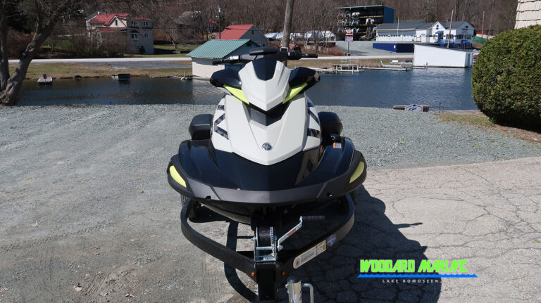 Yamaha VX Cruiser HO black front bow view on Lake Dunmore Vermont
