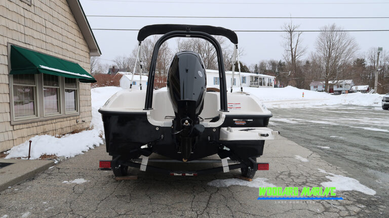 Bayliner E18 LTD rear view Mercury 115HP outboard Vermont boat for sale