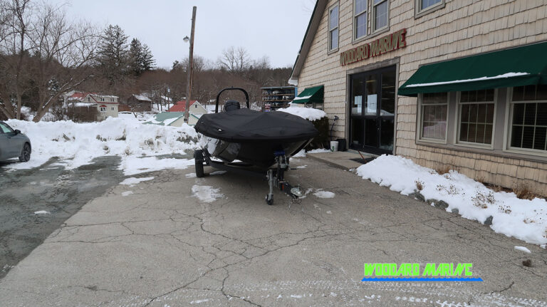 Bayliner E18 LTD front view with cover bowrider Vermont