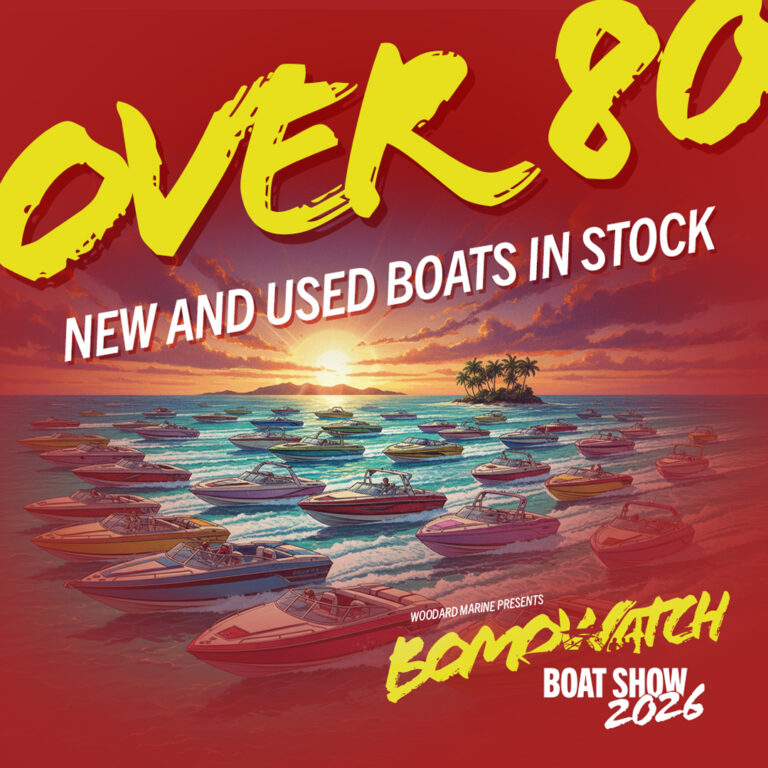 Over 80 boats in stock new and used at Woodard Marine in Vermont