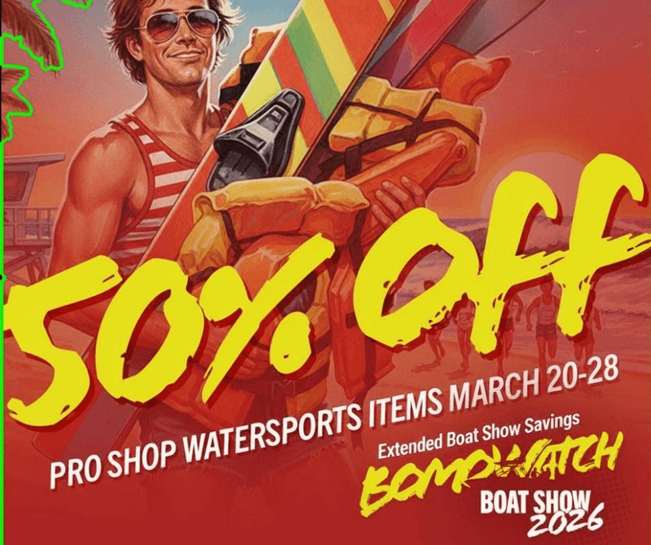 Watersports savings at Bomowatch Boat Show near Lake George NY at Woodard Marine