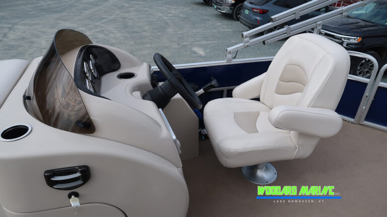 Sweetwater pontoon helm console steering wheel gauges Vermont used pontoon