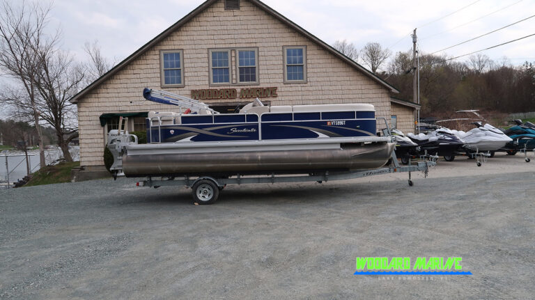 2012 Sweetwater Premium 200 pontoon side profile used pontoon Vermont