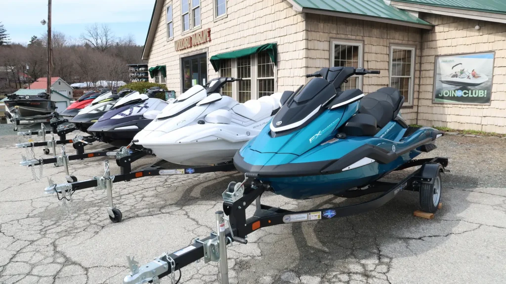 Woodard Marine showroom with WaveRunners